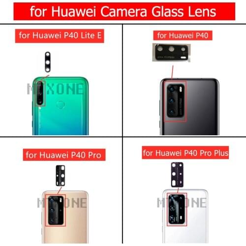 2pcs for Huawei P40 Lite E Back Camera Glass Lens Rear Camera Glass with 3M Glue for Huawei P40 Lite E Repair Spare Part
