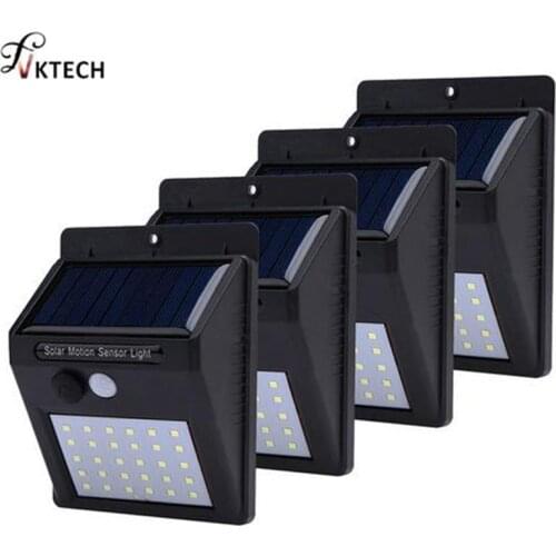 20/30 LED Solar Light PIR Motion Sensor Solar Energy Lamp for Garden Decoration Outdoor Street Yard Path Wall Lights