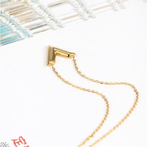 The Orignals Classic Design Famous Brand V Pendant Necklace Girl Titanium Steel Woman Necklace Luxury Jewelry Female Top Quality