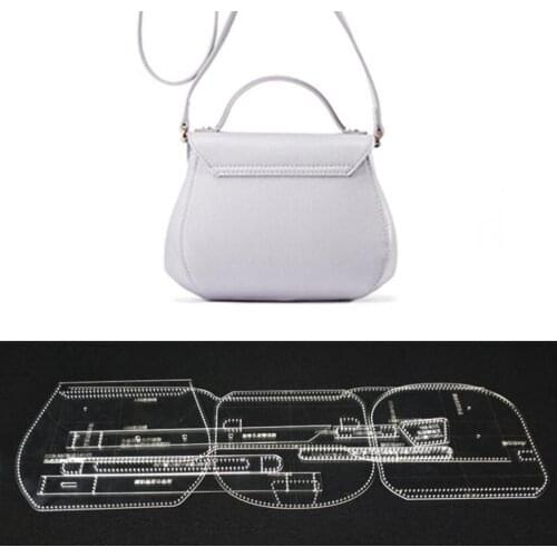 10Pcs DIY Womens Handbag Stencil Template Acrylic Leather Shoulder Bag Pattern Craft Tool