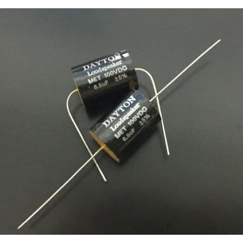 100% New and original 2PCS 6.8UF 100V DC 5% dedicated audio non-polar capacitor