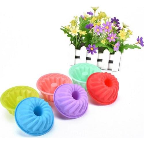 5PCS/Lot Pumpkin Shape 3D Cake Cup Silicone Muffin Cupcake Mold Baking Tools Cake Decorating Tools For Bakeware