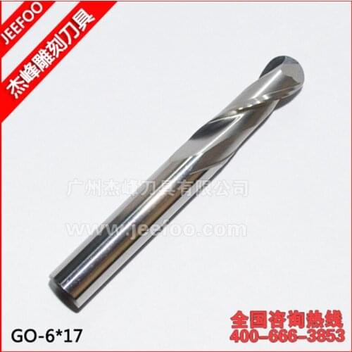 6*17 Two Flutes Ball Nosed Bits, CNC Cutting Tools, Mill Bits, CNC Router Bits for Engraving Tools