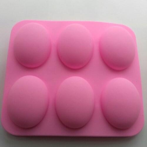 6 cavity oval Goose eggs shape silicone mold fondant cake decoration mold ice mold resin clay craft mold DIY tool