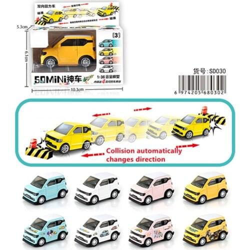 Automatic Back And Forth Alloy Car Model Toy Pull-back Vehicle Mobile Vehicle Van Model Kid Mini Cars Boy Toys Christmas Gift