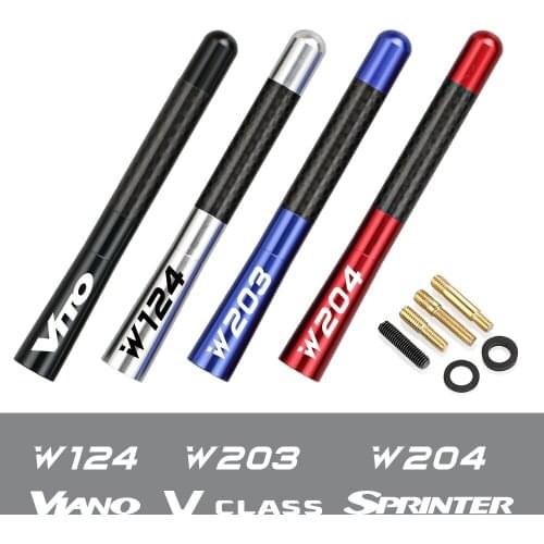 12CM Carbon Fiber Car Roof Radio Antenna For Mercedes W124 W203 W204 VITO Sprinter Viano V-CLASS Citan R-CLASS Auto Accessories