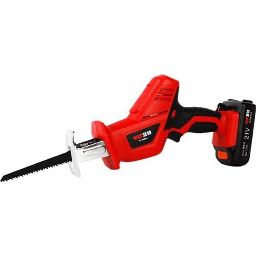 21V cordless reciprocating saw portable replacement electric saw lithium battery mini table saw power tool