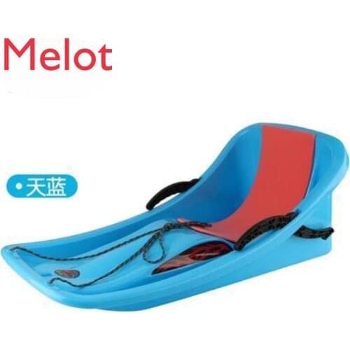 Plus-Sized-Large Thickened Double High Backrest Snowboard Sled Snow Sledge Sandboard Skiing Board