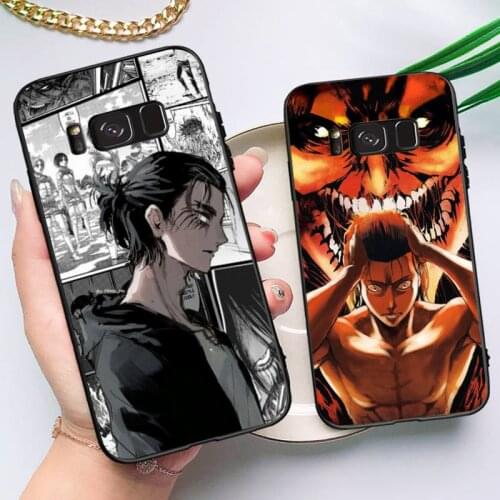 RuiCaiCa Eren Yeager Attack on Titan Phone Case for Samsung Note 5 7 8 9 10 20 pro plus lite ultra A21 12 72