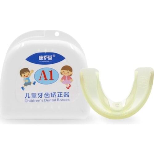 Child Orthodontic Braces Dental Mouthguard Straighten Teeth Tray Dental Orthotics Retainer Crowded Irregular Teeth Corrector
