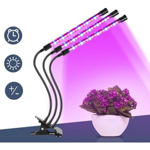 LED Grow Light DC5V USB Phyto Lamp Full Spectrum With Timer Control Desktop Clip For Plant Seedling Flowering Indoor Grow Box