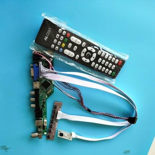 Kit for N156BGE-P11/P21/P41/PA1/PB1 N156BGE 1366X768 TV AV panel LVDS remote VGA LCD Audio LED HDMI USB Controller board Screen