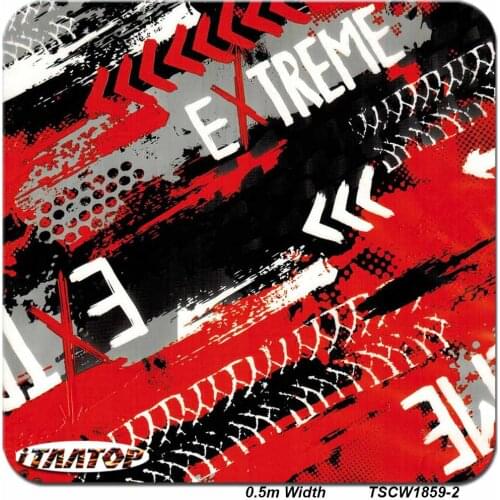 ITAATOP 0.5M * 2/10/20M Red Design Water Transfer Printing Film Hydrographic Film Dipping Film