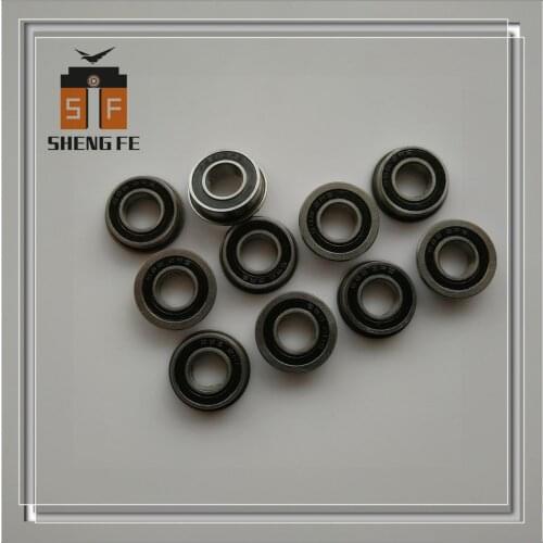 Lot(10Pcs):Flange bearing F688 2RS 8x16x5 ABEC-7 Chrome Steel Ball Bearing F1680 2RS For Printing machine or Machine tool