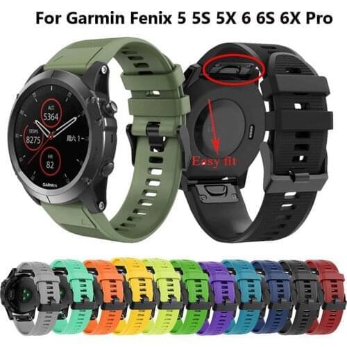 For Garmin Fenix 6X Pro Smart Watch Accessories Watchband Quick Easy Fit Men Strap 26mm 22mm Bracelet For Garmin Fenix 6 6 Pro