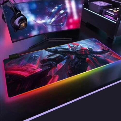 RGB LOL Player Must-have Game Accessories Mouse Pad Large LED Mouse Pad League of Legends Waterproof Table Mat Can Be Customized