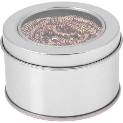 Welding Soldering Iron Tip Cleaner Copper Wire Mould Welding Cleaning Ball Auxiliary Tools for Wiping Mechanical Accessories