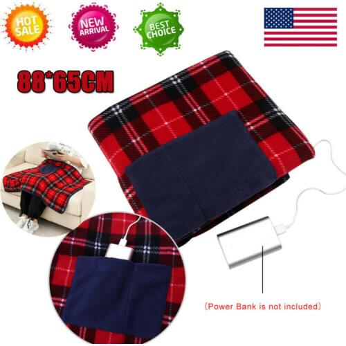 New Car Home Electric Warming Heating Blanket Pad Shoulder Neck Leg Mobile Heating Shawl USB Soft 5V Winter Warm Health Care