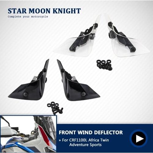 Motorcycle Windshield Wind Side Deflector Handshield Front wind deflector For Honda CRF1100L Africa Twin Adventure Sports 2020