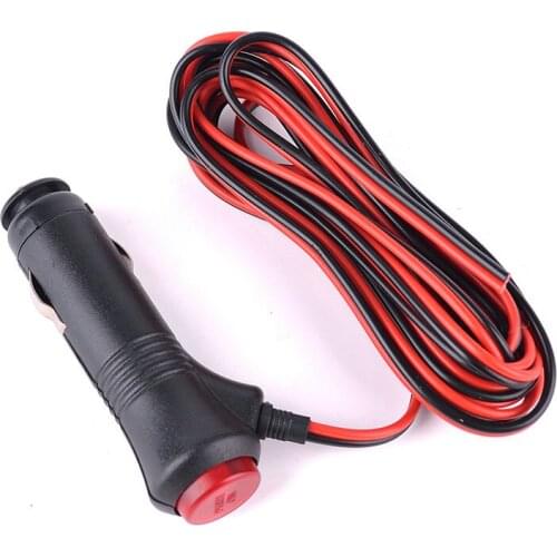 Waterproof Car Marine Cigarette Lighter Socket 12V 24V Power Cable Cord 1.5m