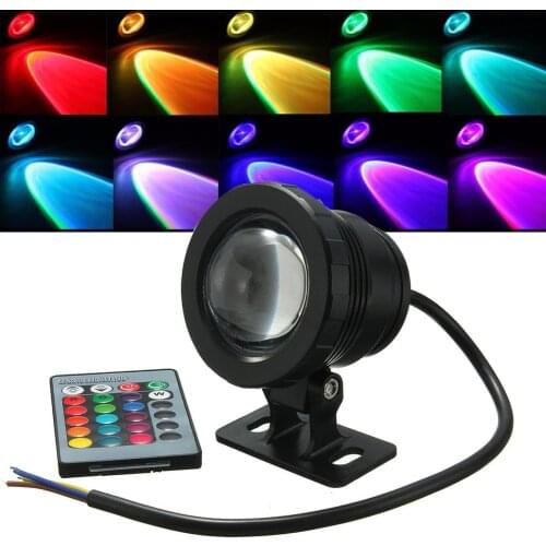 Waterproof RGB LED Flood Light Underwater Fountain Pool Pond Aquarium Spotlight Bulb Lamp Outdoor Garden AC DC 12V 265V