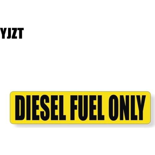 YJZT 15.5*3.5CM Fashion DIESEL FUEL Only Letters Retro-reflective Car Sticker Decals C1-8251
