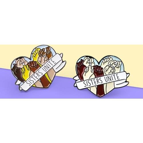 Feminism Brooches Pins Enamel Brooch Lapel Badge Hikers Gifts