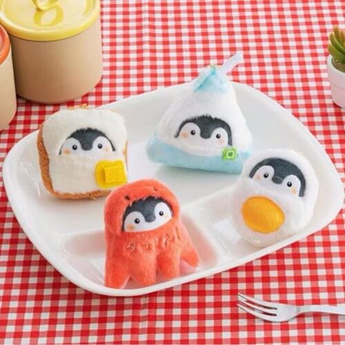 1Pcs Cute Animals Bag Pendant Exquisite Workmanship Light Weight PP Cotton Soft Penguin Plush Key Chain for Decoration 2021