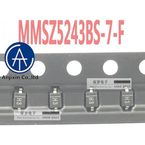 10pcs 100% orginal new diode MMSZ5243BS-7-F silk screen H3 SOD-323 genuine real stock