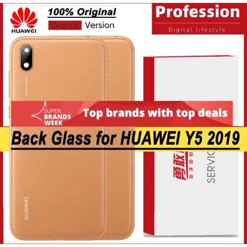 100% Original for Huawei Y5 2019 Back Battery Cover Housing Door Panel Case Battery Cover with Camera Lens