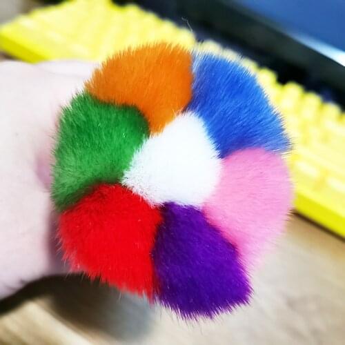 11*3*5.5cm (Approx) Flower Excess Dust Clean Brush Diamond-Filling Silver/Gold Colorful Blossom Fluffy Nailart Cleanbrush #TR37