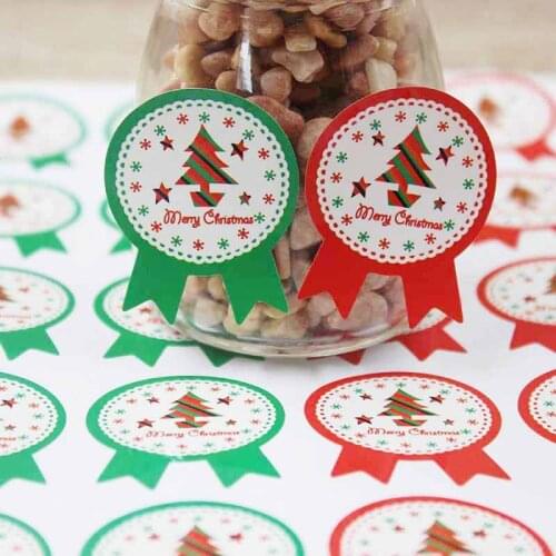 120PCS Vintage Christmas Theme series Badge Design DIY gifts/candy faovrs/souvenirs decoration Seal Sticker Gift Labels