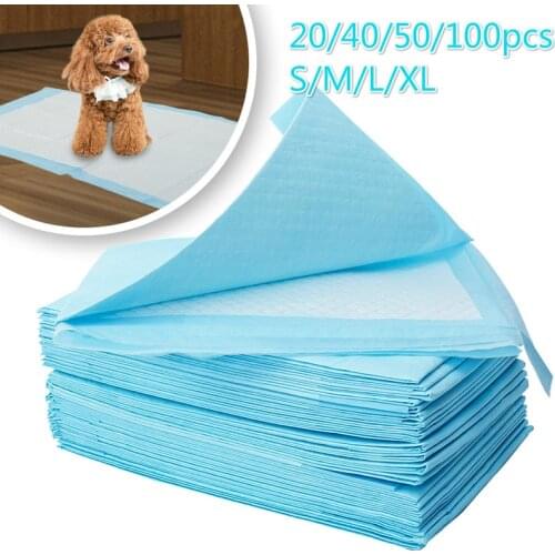 20/40/50 / 100pcs dog training diaper pad super absorbent pet diaper disposable healthy cleaning diaper pet diaper supplies