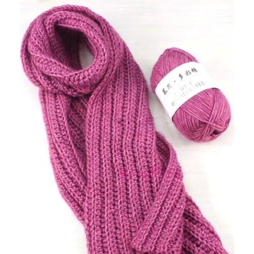 50g Yarn Supersoft Wool Sweater Knit Craft DIY Cashmere Thick Lot Colorful DIY Thread Crochet DIY Craft Milk Cotton Baby New