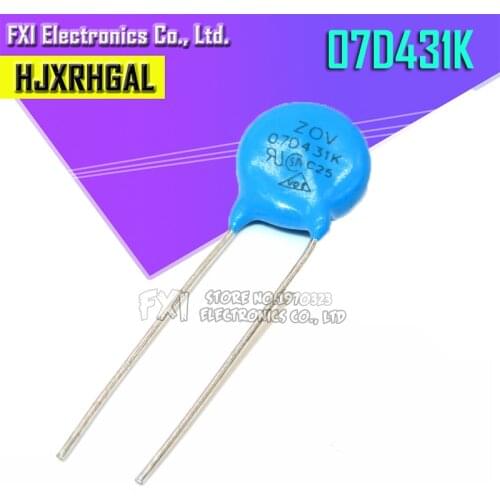 50pcs varistor 07D431K 430K piezoresistor 7D431K 07D431