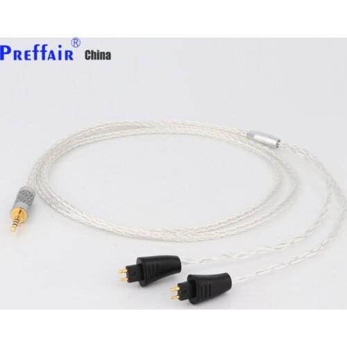 Preffair 8 Core Silver Plated OCC Earphone Cable For FOSTEX TH900 MKII MK2 TH-909 TR-X00 TH-600 Headphones