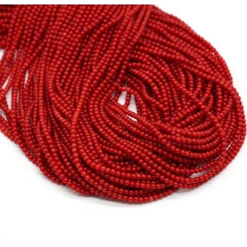 Hot Sale AAA Coral Faceted Beads Brilliant Red Round for Jewelry Making Necklace DIY Bracelet Accessories Gifts 2mm Wholesale