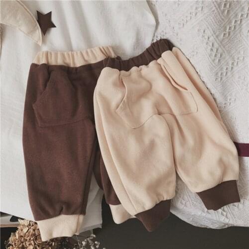 Korean childrens winter wear new childrens pants for boys and girls boys clothes kids clothes