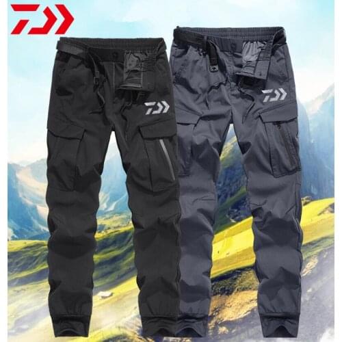 Daiwa Breathable Waterproof Fishing Pants Hiking Hunting Camping Trousers Outdoor Wear Thin Spring Men Fishing Quick-drying Pant