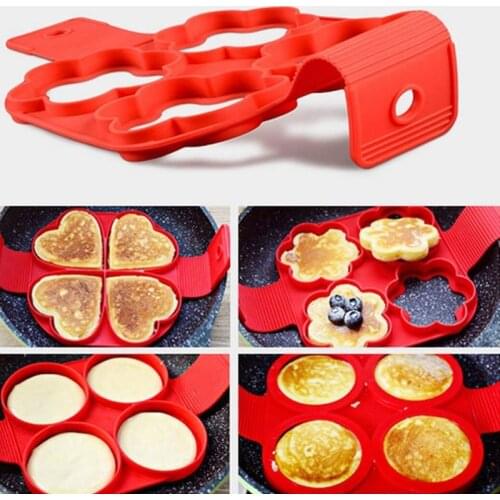 Home Fried Egg Pancake Maker Mold Egg Shaper Omelette Nonstick Cooking Tool Pan Flip Eggs Ring Mold Kitchen Gadgets Accessories