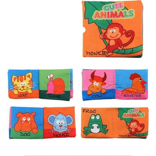 Kids Books Baby Early Learning Tearing Tail Cloth Book Parent-child Interactive Educational Toys