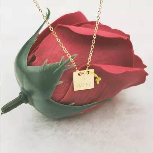 Korean fashion necklace steel