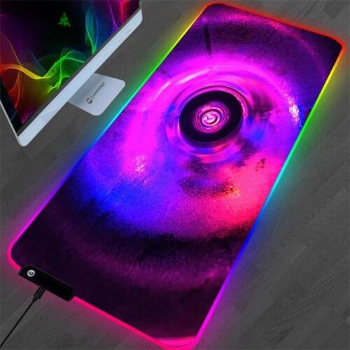 Tapete De Mesa Xgz Led Xxl Mouse Pad Gradiente 80x30 90x40cm Tampa Do Teclado Retroiluminado Mouse Pad Para Jogos Rgb Cs Go