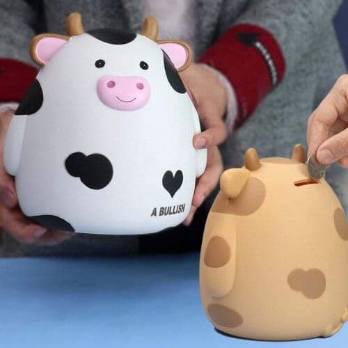 New Years Day creative glue storage pot Spring Festival gift cow money storage gift set piece childrens savings tank custom