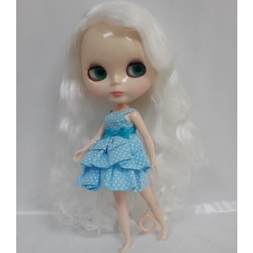 White hair doll, Blyth girl doll for DIY customs (WISO62)
