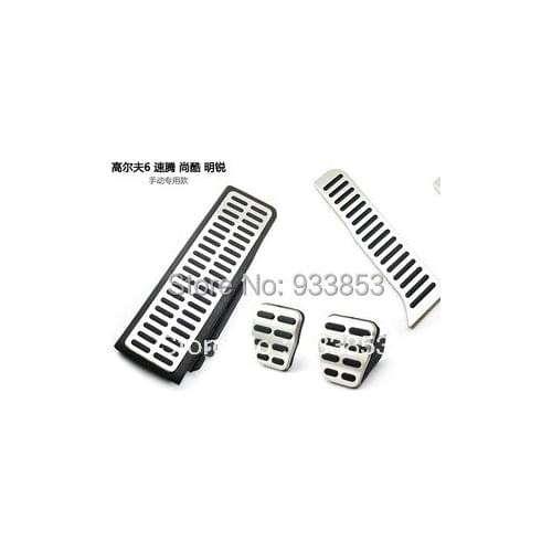 Stainless Steel Manual Transmission MT Pedal For VW Golf MK6 Jetta MK5 Scirocco Octavia
