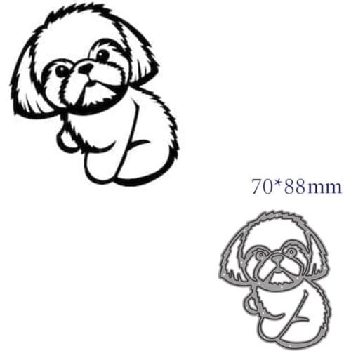 Metal cutting dies cut die mold Animal dog decoration Scrapbook paper craft knife mould blade punch stencils