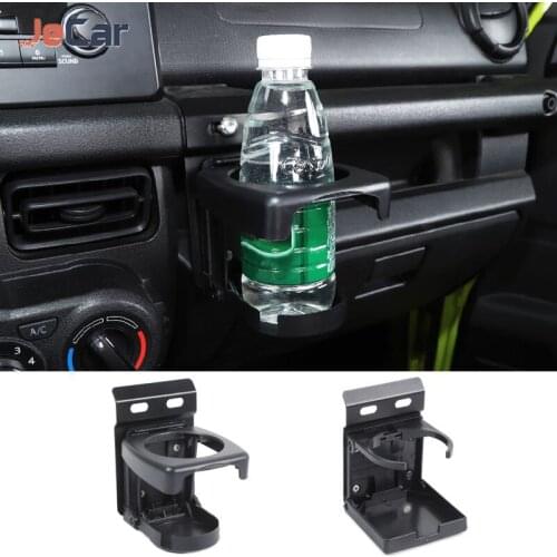 ABS Iron Car Bracket Drink Cup Holder Stand Accessories For Suzuki Jimny 2019 Up Car Accessories