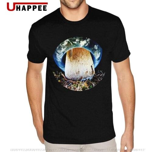 Funny Magic The Earth Mushroom Tee Men Custom Printing Short Sleeve Soft Cotton O Neck Tees Shirt