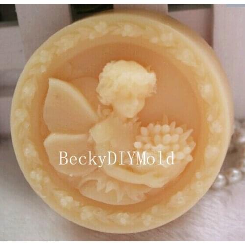 Wholesale!!!1pcs Wheat Fairy (zx507) Silicone Handmade Soap Mold Crafts DIY Silicone Mould